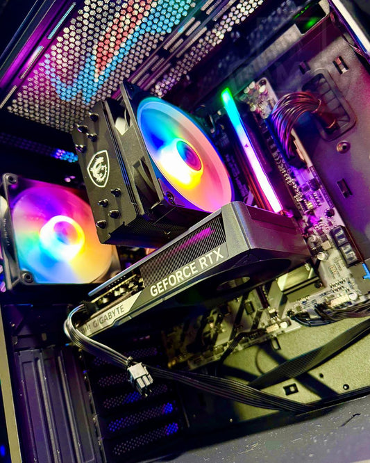 Torre Striker: Ryzen 5 9600X - Board B650M Wifi - DDR5 16GB RGB - M.2 512GB - RTX 5060Ti 16GB - 750W 80+