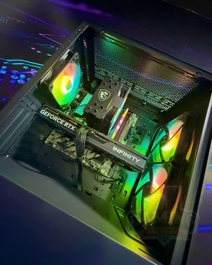 Combo Cyclone: AMD Ryzen 5 9600X - Board B650M Wifi - RAM DDR5 16GB RGB  - M.2 512GB  - RTX 5060 8GB - Monitor 25' 200Hz - Combo teclado y mouse