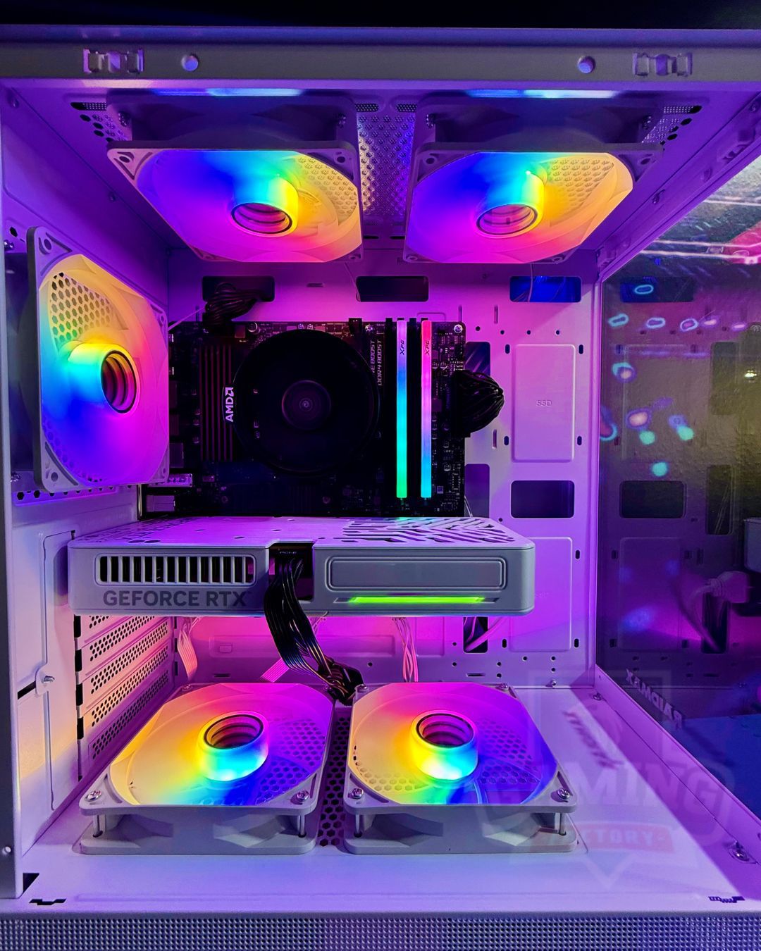 Torre Velvet: Ryzen 7 5700 - Board B550M Wifi - 16GB 2x8 RGB - M.2 512GB - Escoge la Gráfica - 850W 80+ Bronze