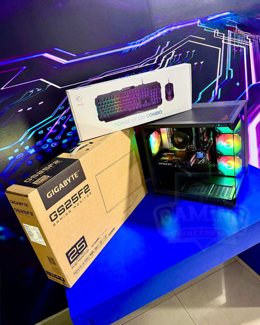 Combo Vulkan: Ryzen 7 8700F - Board B650M WIFI6 - 16GB DDR5 - M.2 512GB - 750W 80+ Bronze - Monitor 25' 144Hz 1ms - Combo teclado y mouse MSI - Escoge la gráfica