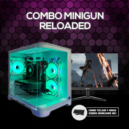 Combo Minigun: Ryzen 5 5500 Board B550M WIFI - RAM 16GB - M.2 1TB - RTX 5060 8GB - Monitor 24' 100Hz 1ms - Teclado y Mouse
