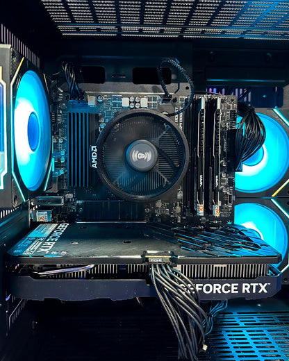 PC COMBO MINIGUN / Ryzen 5 5500-B550-RAM32GB-SSD1TB-RTX40608GB /Monitor 24"/ Teclado y Mouse RGB