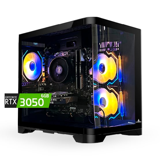 PC COMBO ATLAS/Ryzen 5 5500|B550|RAM 16GB|SSD512GB|RTX30506GB|MONITOR24"|COMBO TECLADO Y MOUSE RGB