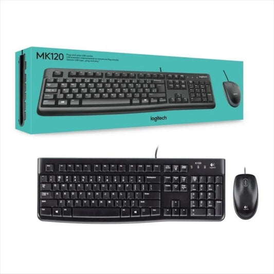 Combo teclado y mouse Logitech MK120