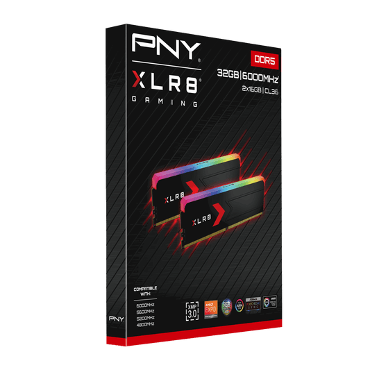 Memoria RAM DDR5 32GB (2x16) 6000MT/s PNY XLR8 RGB