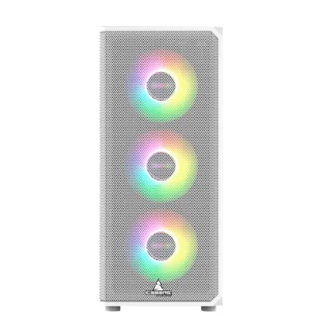 Chasis Flow E | Iceberg|Mid Tower ATX con Malla Frontal y ARGB