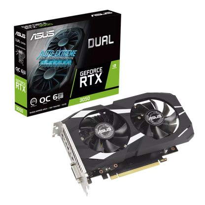 Tarjeta de video Nvidia Geforce RTX 3050 6GB Asus Dual OC