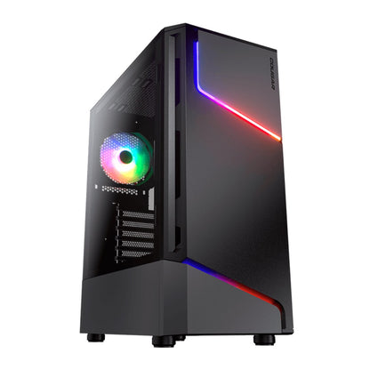 Chasis  MX360 RGB |Cougar| Mid Tower Gamer con Estilo Rayo ARGB