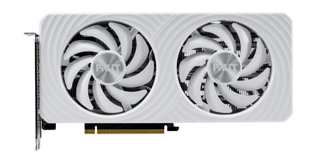 Tarjeta de video Nvidia RTX 5060 8GB Palit White OC Dual Fan