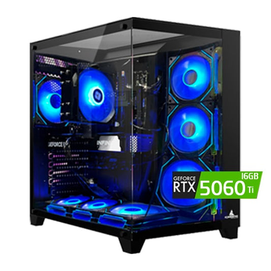TORRE Quantum/ Ryzen 7 5700X-B550-RAM32GB-SSD1TB-RTX5060Ti 16GB